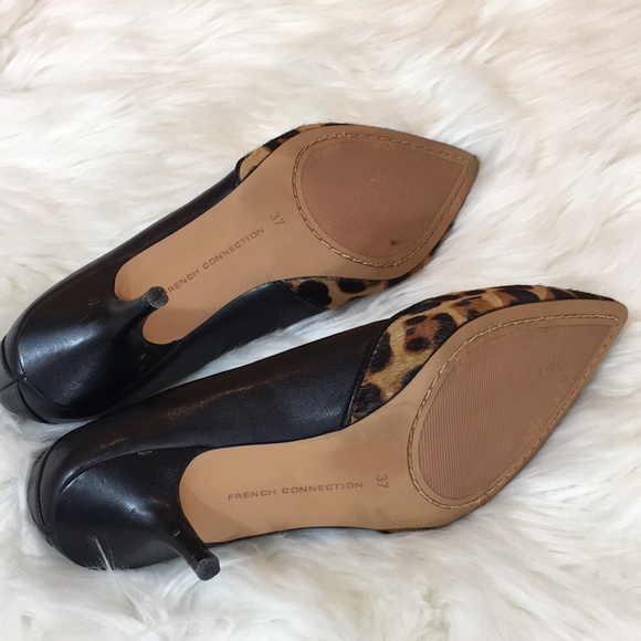 French Connection Leopard Pony Hair Shoes - Picture 5 of 5